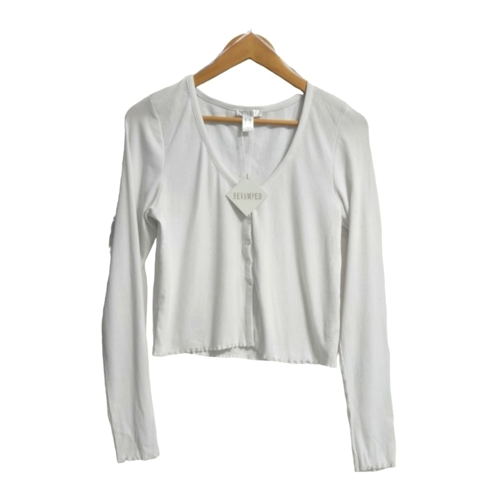 Revamped Longsleeve Cropped Top Size XL